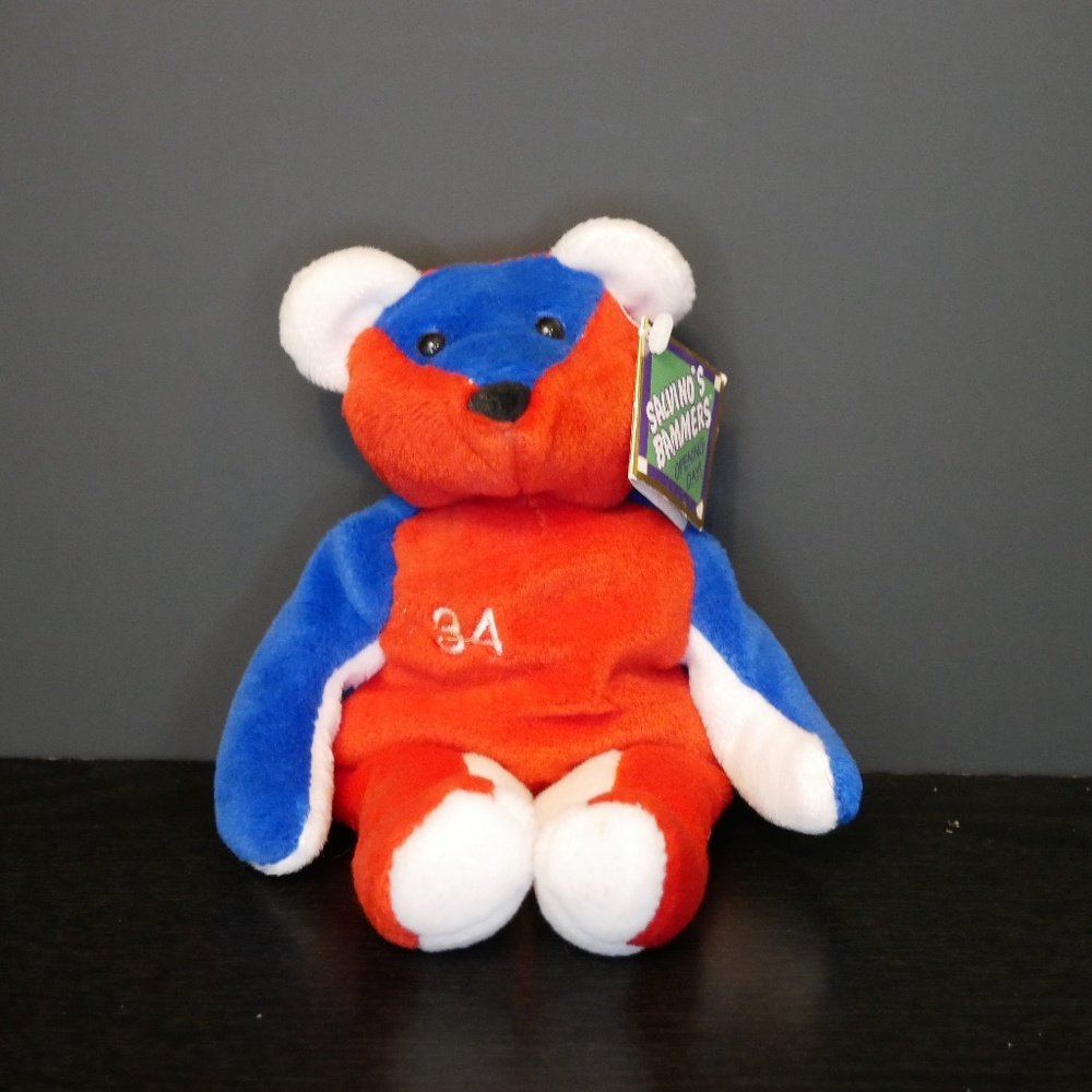 Salvino's Bammers Opening day #34 - KERRY WOOD - Beanie baby Bear